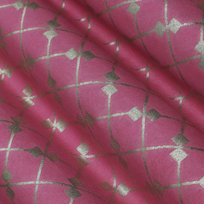 Pink Color Brocade Fabric