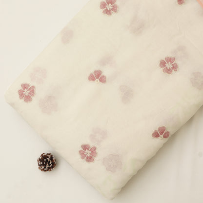 Chanderi Embroidery Fabric