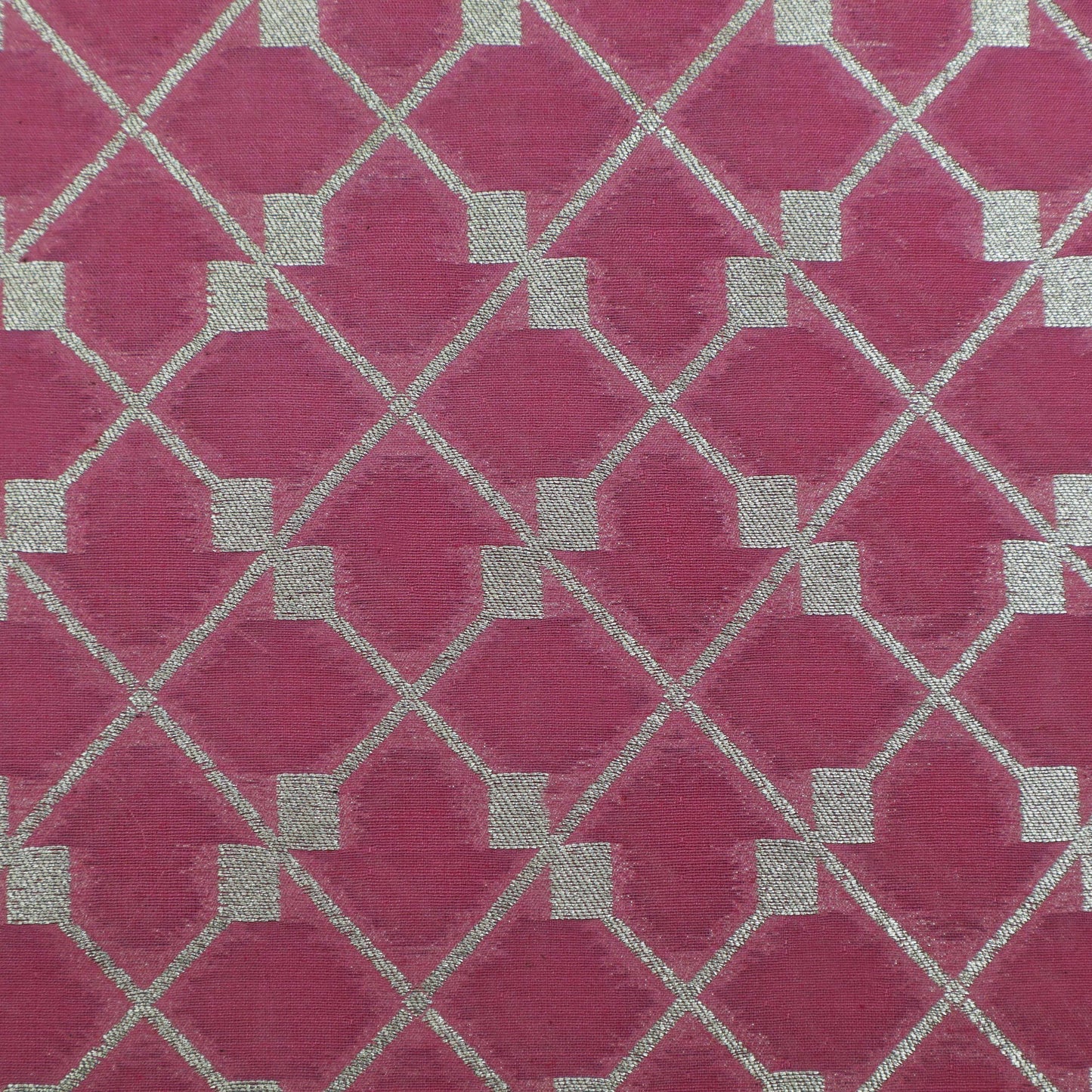 Pink Color Brocade Fabric