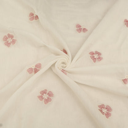 Chanderi Embroidery Fabric