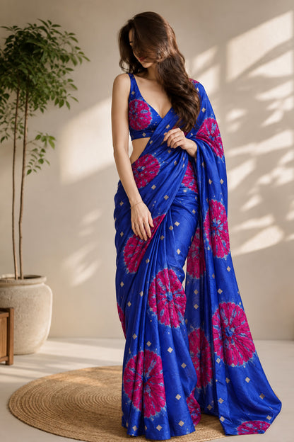 Pure Bandhani Brocade Fabric