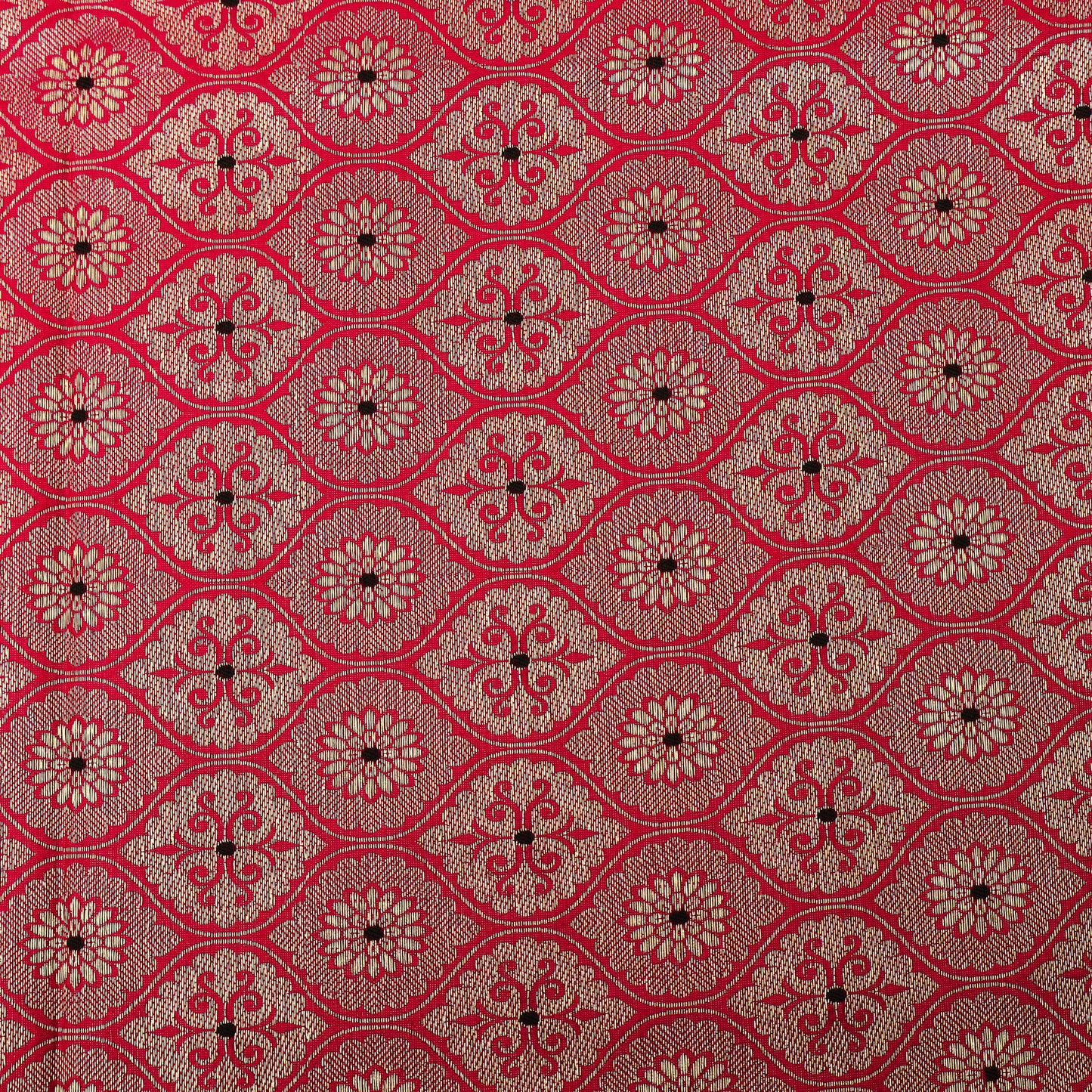 Rani Color Katan Meena Brocade Fabric