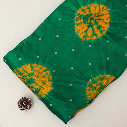 Pure Bandhani Brocade Fabric
