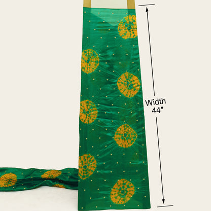 Pure Bandhani Brocade Fabric