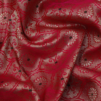 Rani Color Katan Meena Brocade Fabric