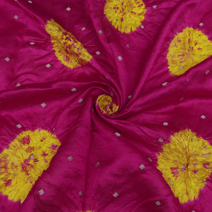 Pure Bandhani Brocade Fabric