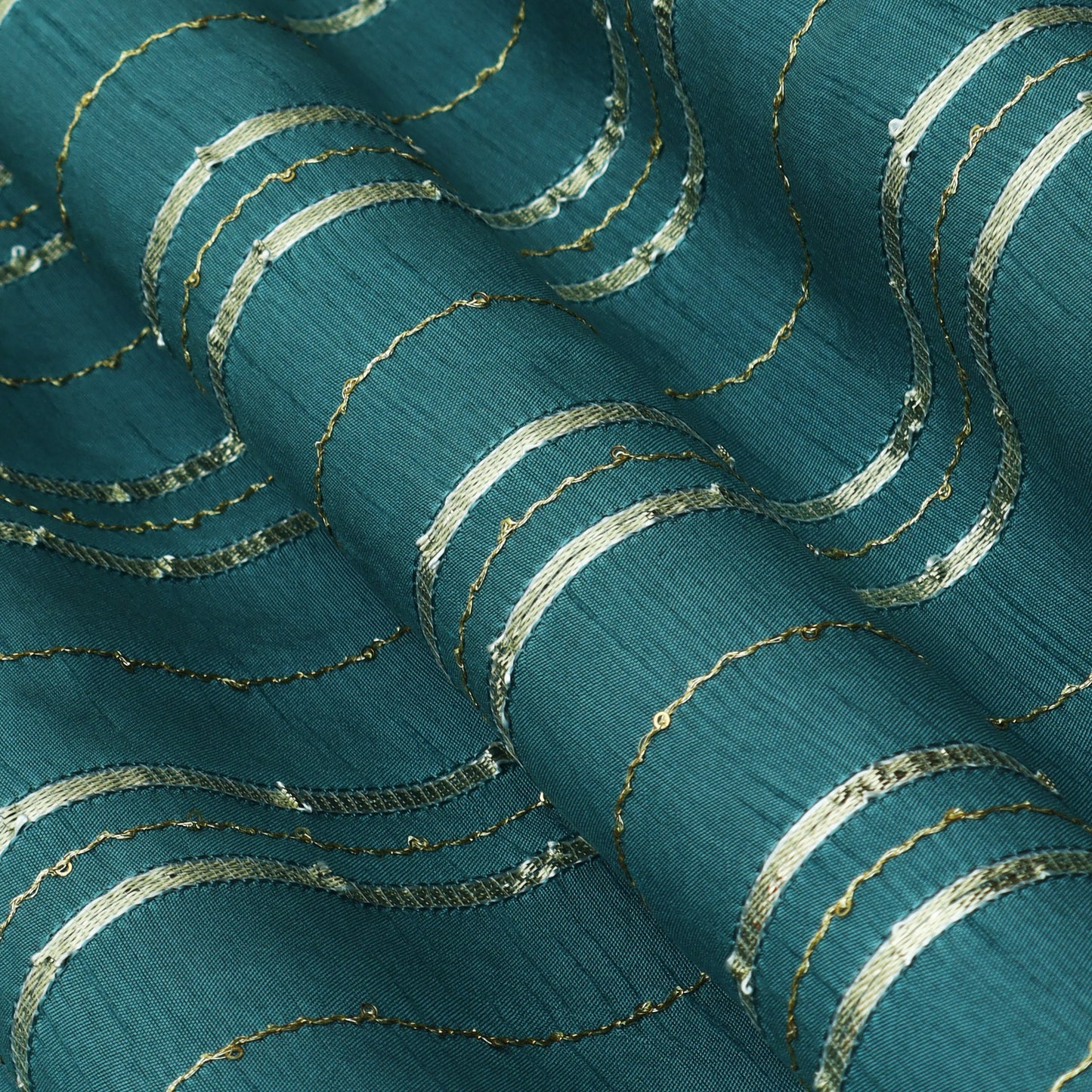 Slub Silk Gota Work Fabric