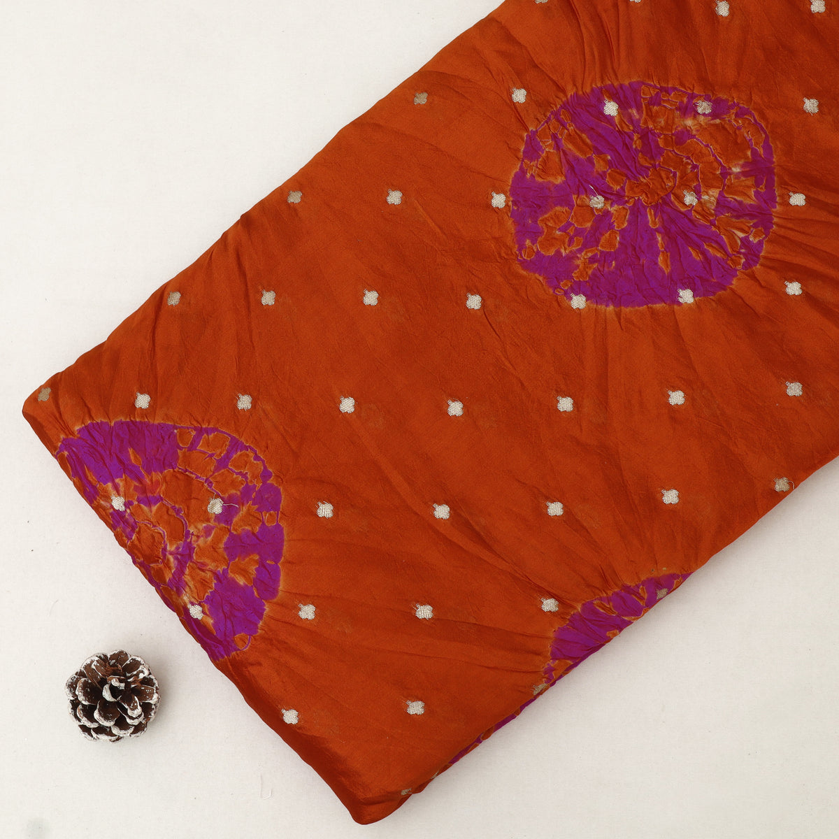 Pure Bandhani Brocade Fabric