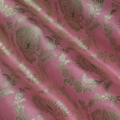 Pink Color Brocade Fabric