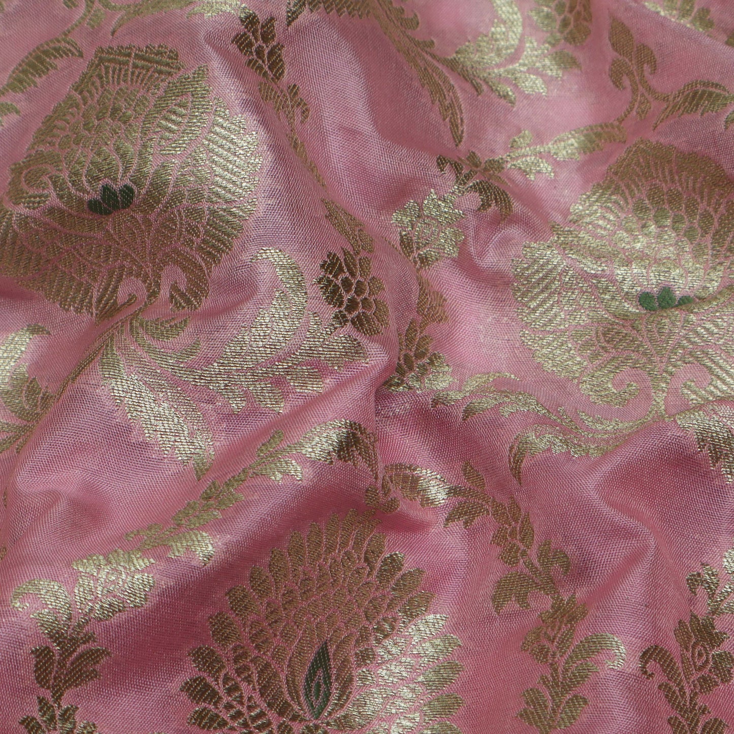 Pink Color Brocade Fabric