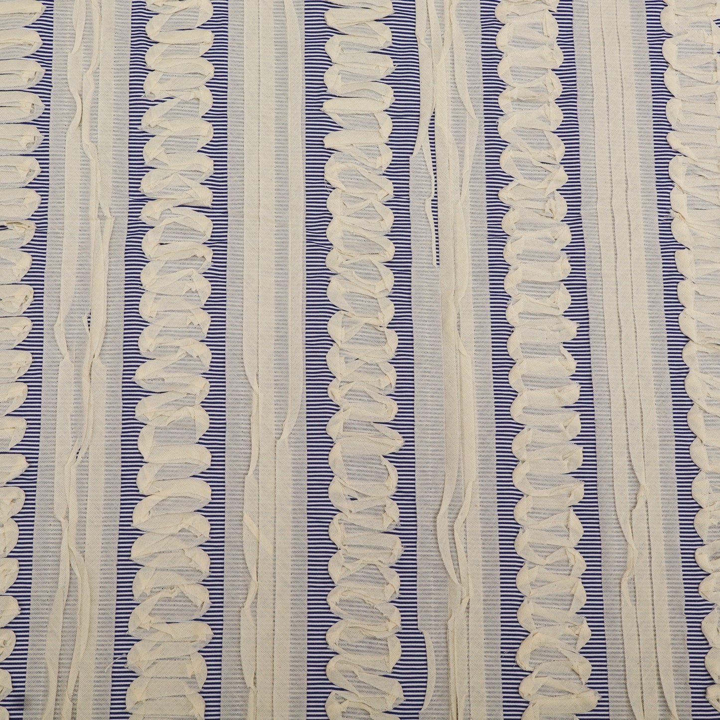 Cotton Stripe Embroidery Fabric