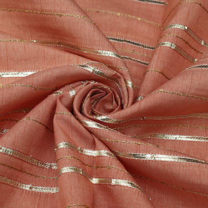 Slub Silk Gota Work Fabric