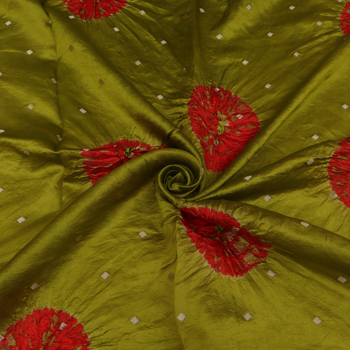 Pure Bandhani Brocade Fabric
