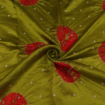 Pure Bandhani Brocade Fabric