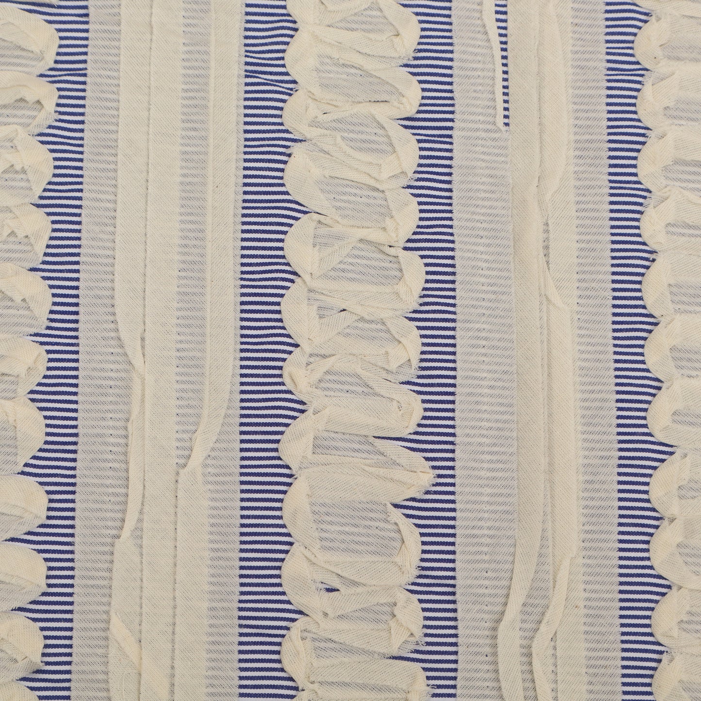 Cotton Stripe Embroidery Fabric