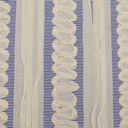 Cotton Stripe Embroidery Fabric
