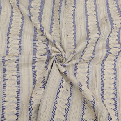 Cotton Stripe Embroidery Fabric