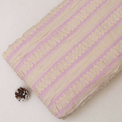 Cotton Stripe Embroidery Fabric