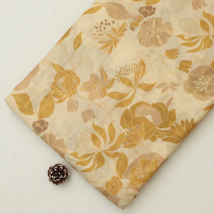 Mul Chanderi Print Fabric