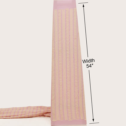 Cotton Stripe Embroidery Fabric