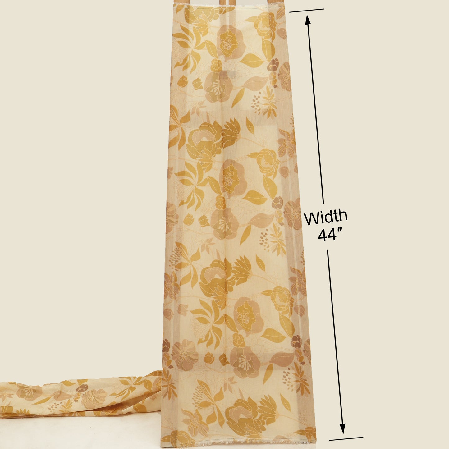 Mul Chanderi Print Fabric