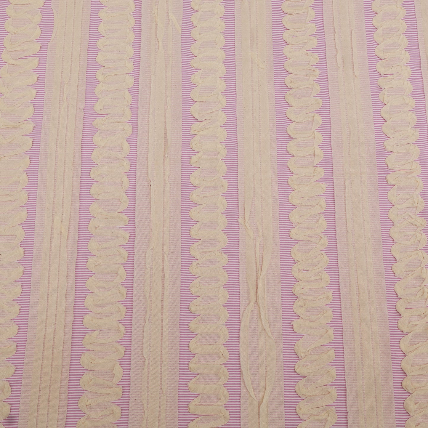 Cotton Stripe Embroidery Fabric