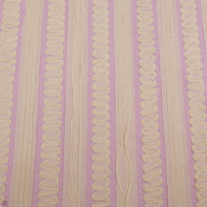 Cotton Stripe Embroidery Fabric