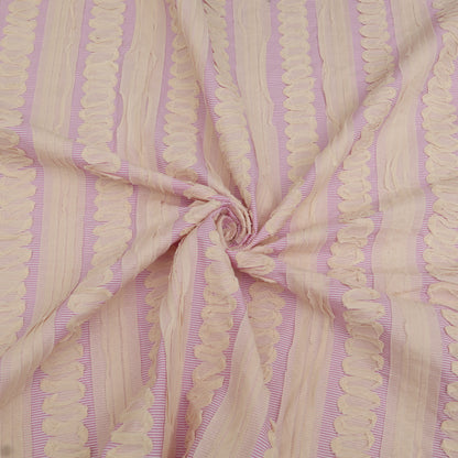 Cotton Stripe Embroidery Fabric