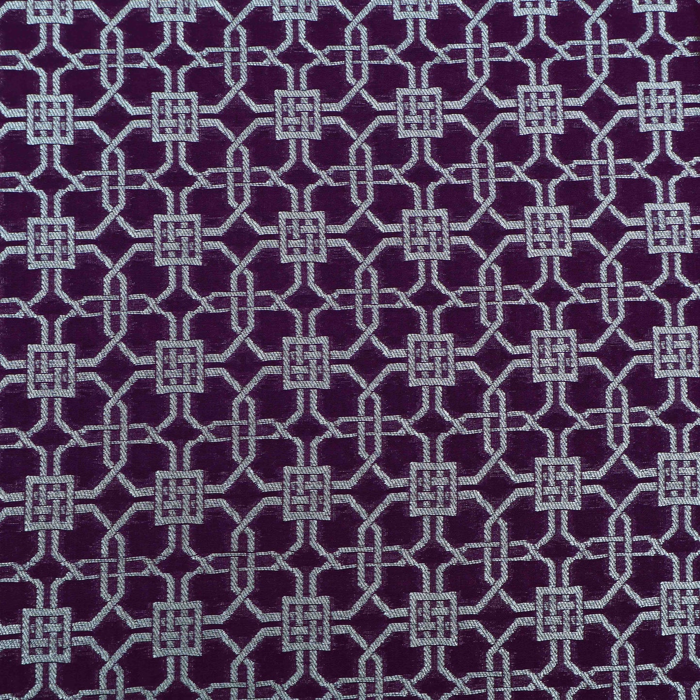 Purple Color Brocade Fabric