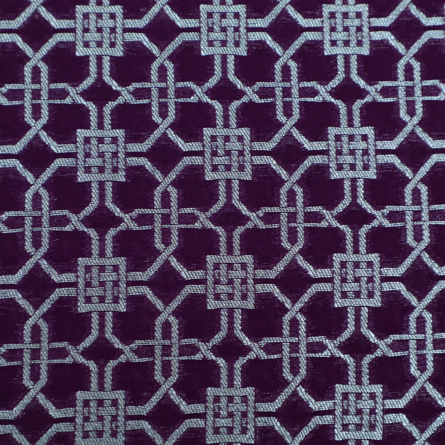 Purple Color Brocade Fabric