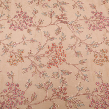 Pure Tussar Embroidery Fabric