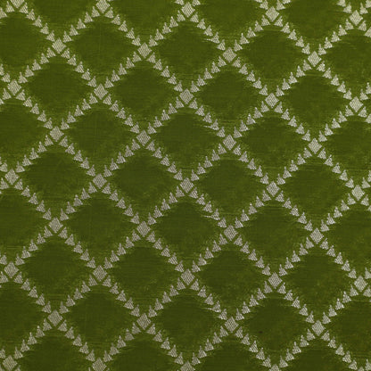 Mehndi Green Color Brocade Fabric