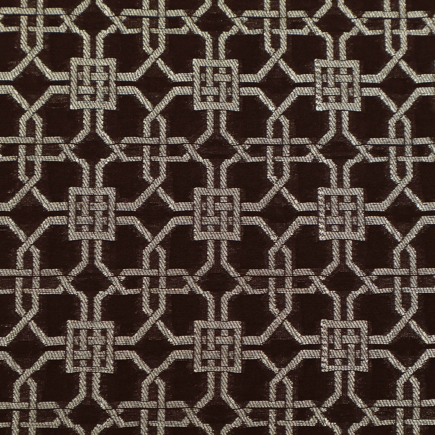 Rust Color Brocade Fabric