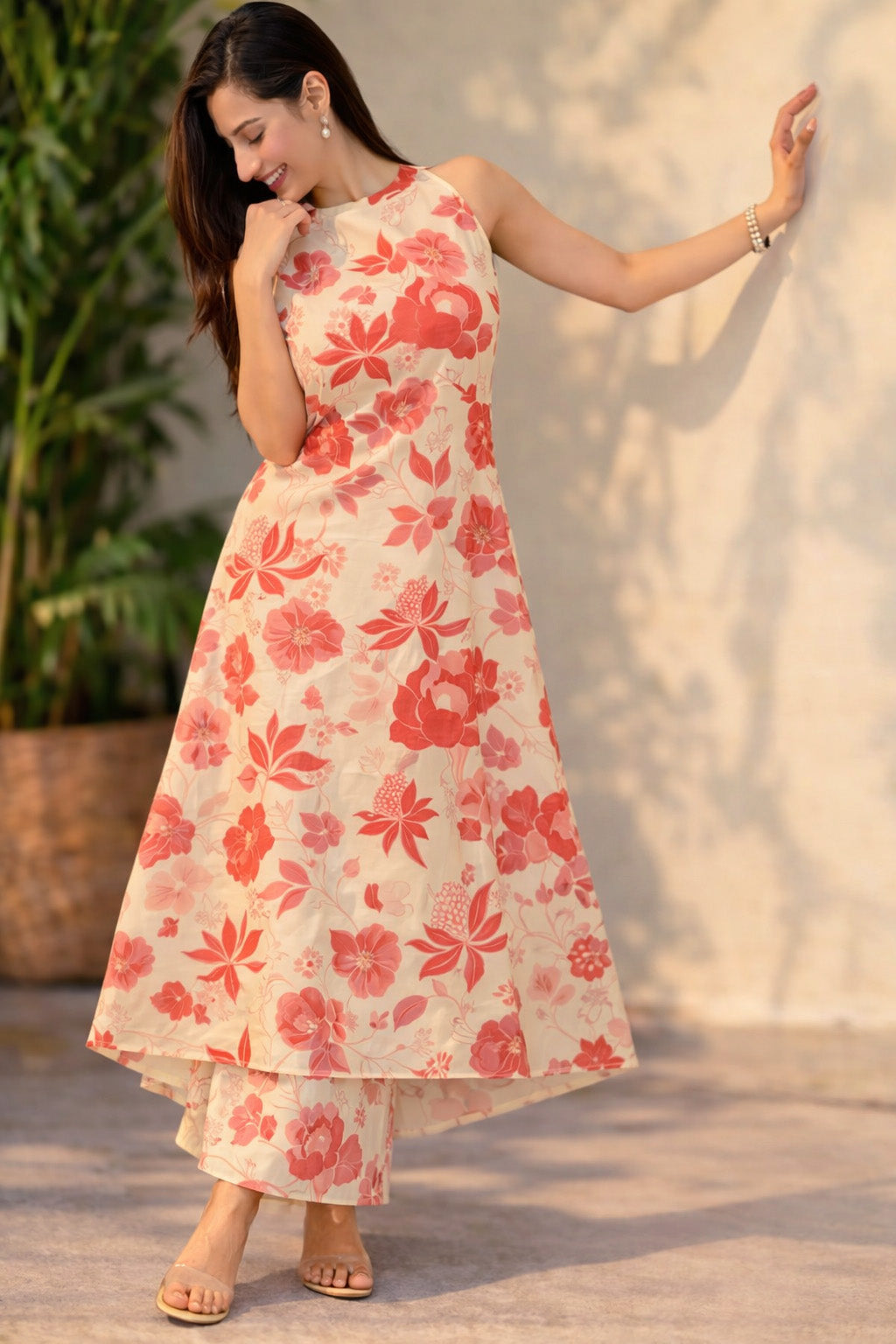 Mul Chanderi Print Fabric