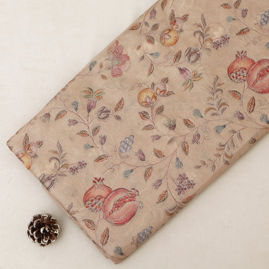 Pure Tussar Embroidery Fabric
