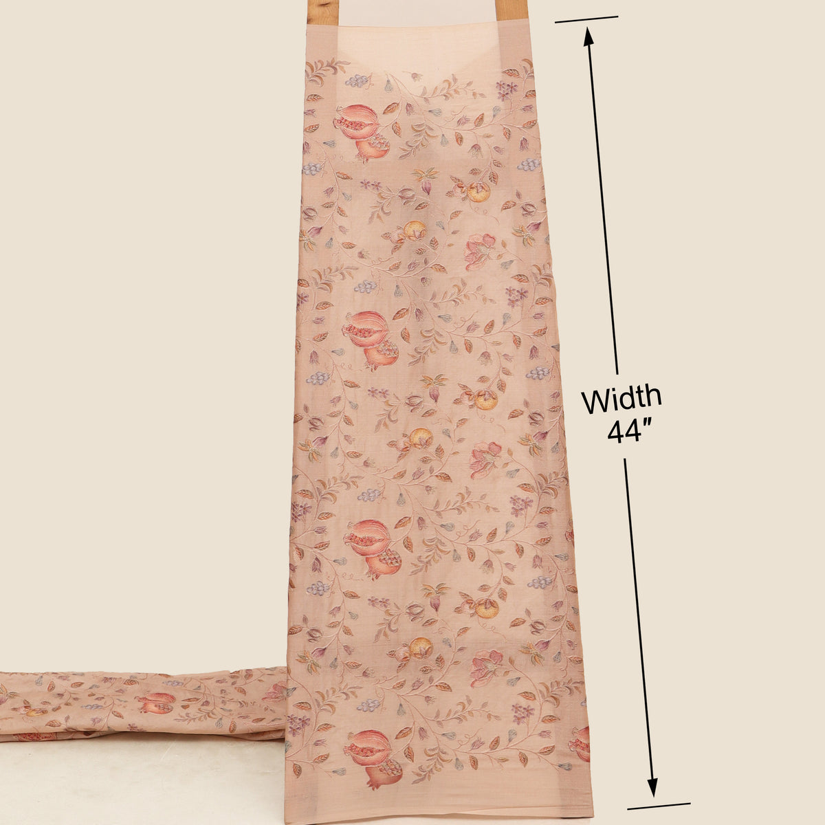 Pure Tussar Embroidery Fabric