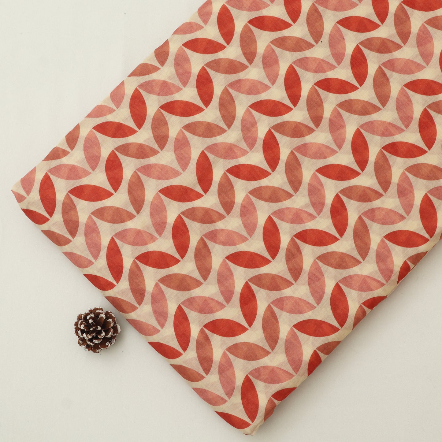 Mul Chanderi Print Fabric