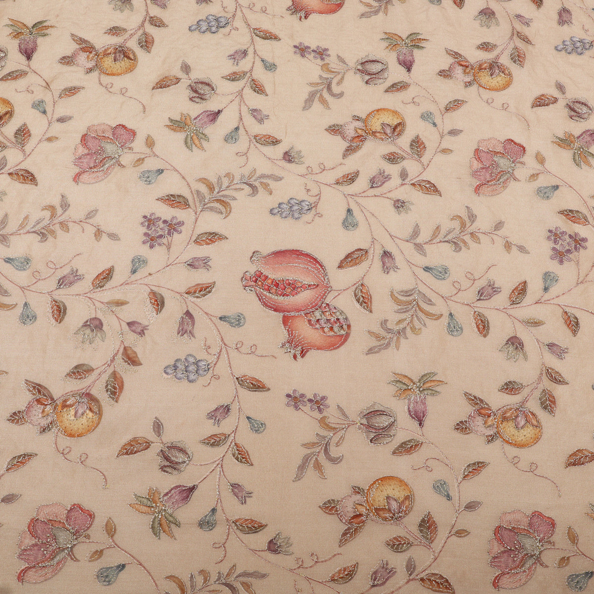 Pure Tussar Embroidery Fabric