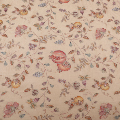 Pure Tussar Embroidery Fabric