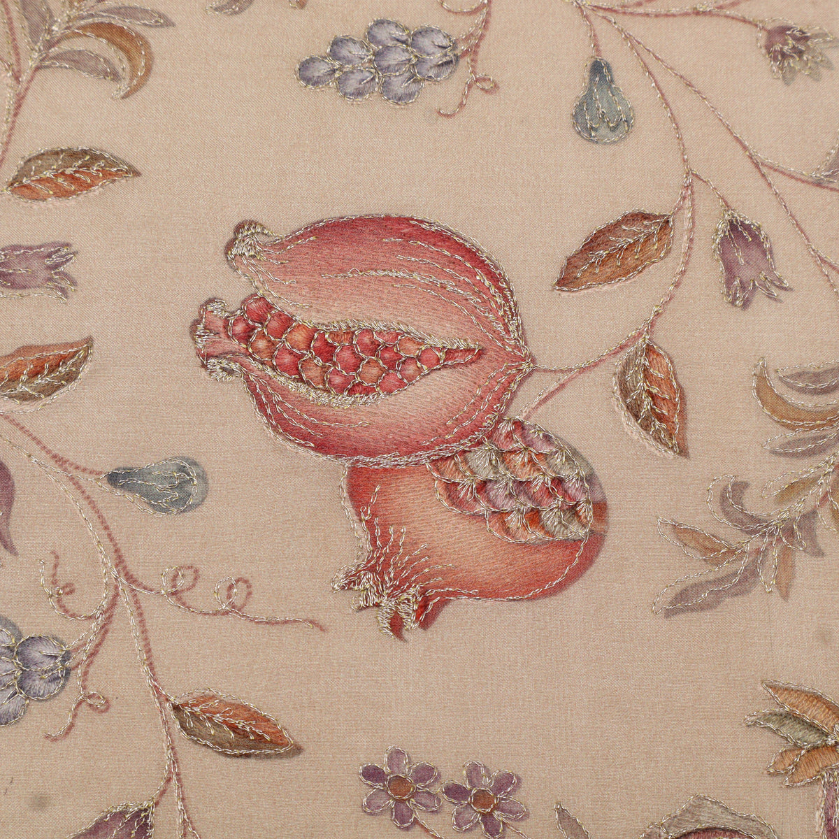Pure Tussar Embroidery Fabric