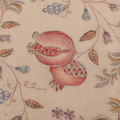 Pure Tussar Embroidery Fabric