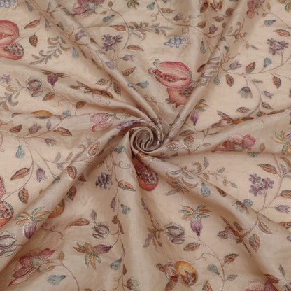 Pure Tussar Embroidery Fabric