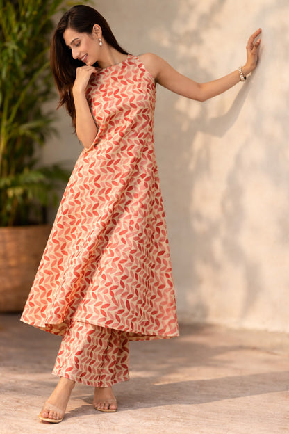 Mul Chanderi Print Fabric