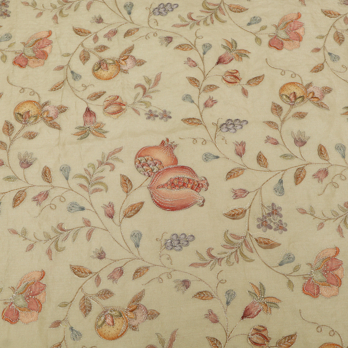 Pure Tussar Embroidery Fabric