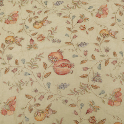Pure Tussar Embroidery Fabric