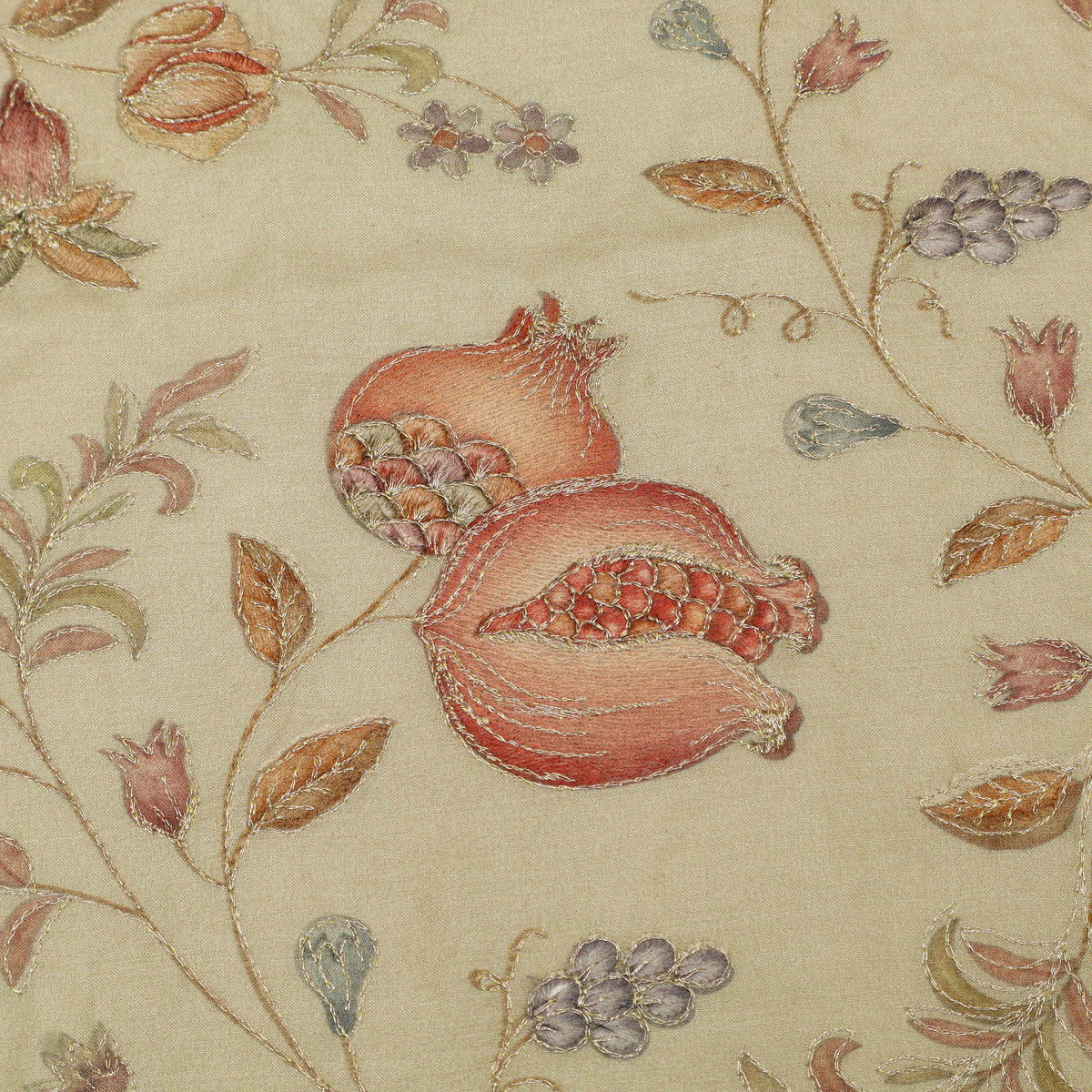 Pure Tussar Embroidery Fabric