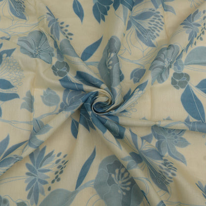 Mul Chanderi Print Fabric