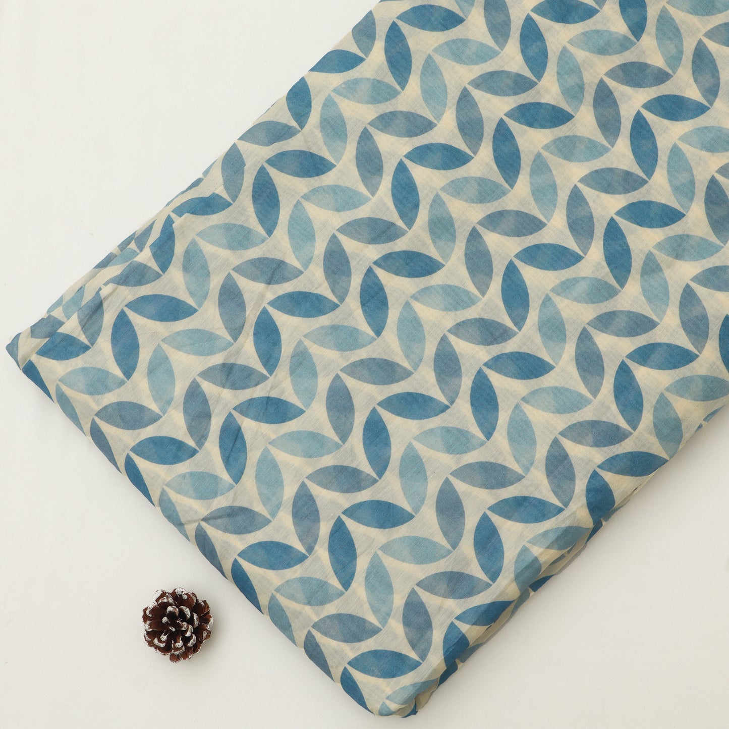 Mul Chanderi Print Fabric