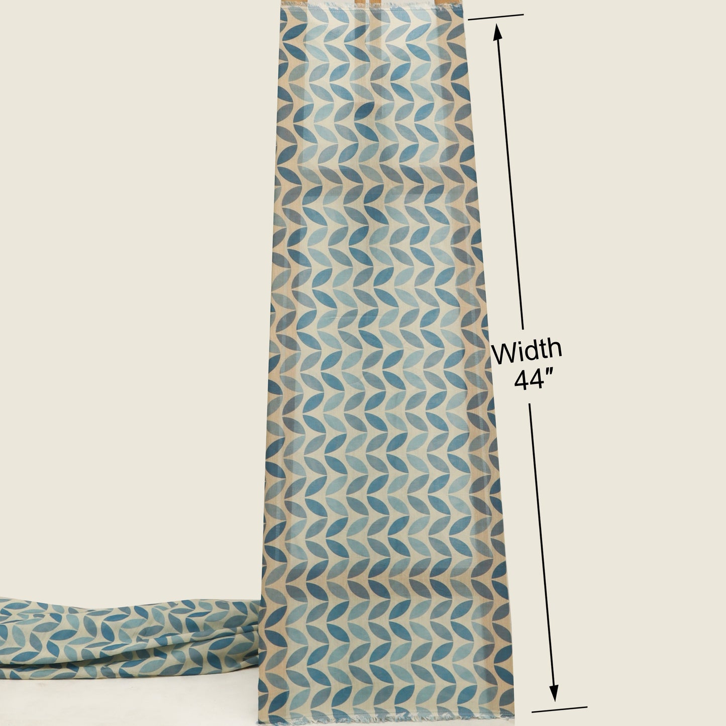 Mul Chanderi Print Fabric