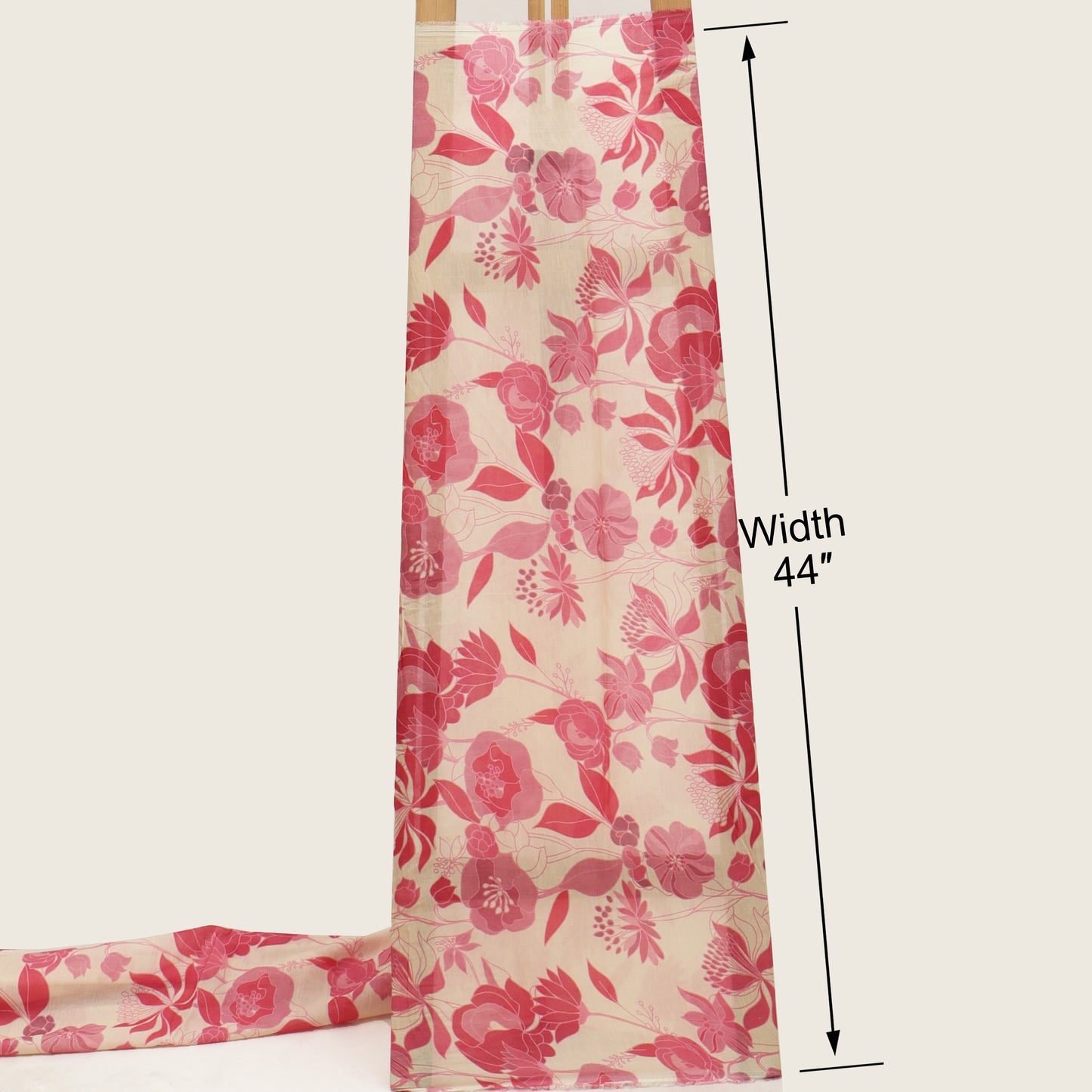 Mul Chanderi Print Fabric